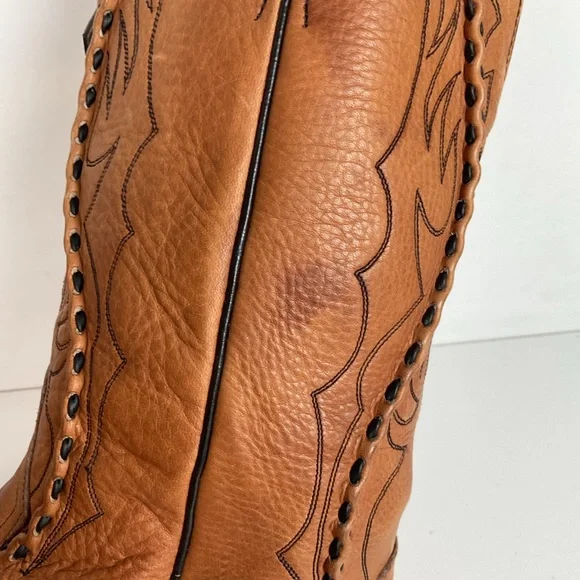 Dan Post Buck Lace Cowboy Work Boots 12 EW Albany Oil Resistant